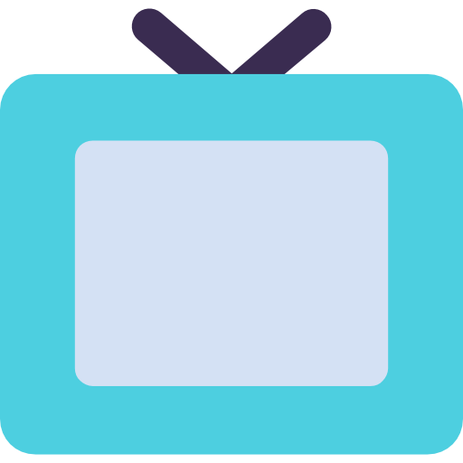 televisie Kiranshastry Flat icoon