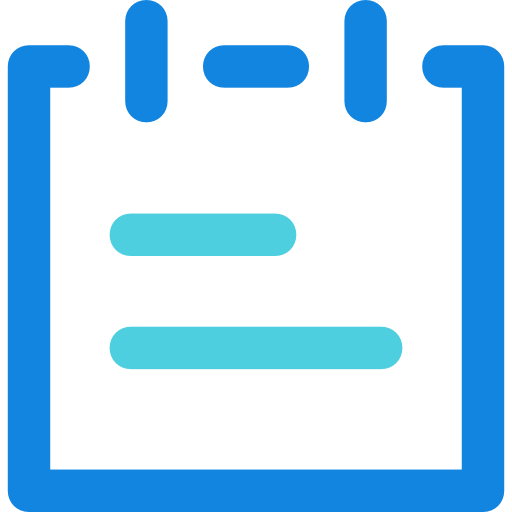 カレンダー Kiranshastry Lineal Blue icon