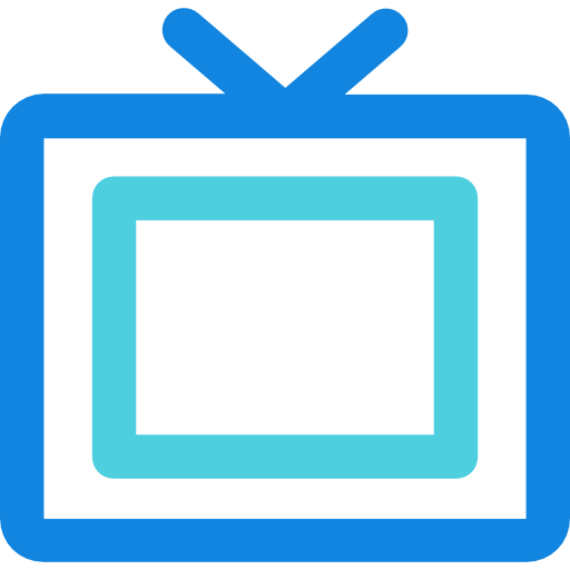 텔레비전 Kiranshastry Lineal Blue icon