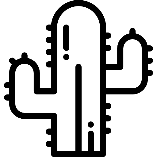 カクタス Detailed Rounded Lineal icon