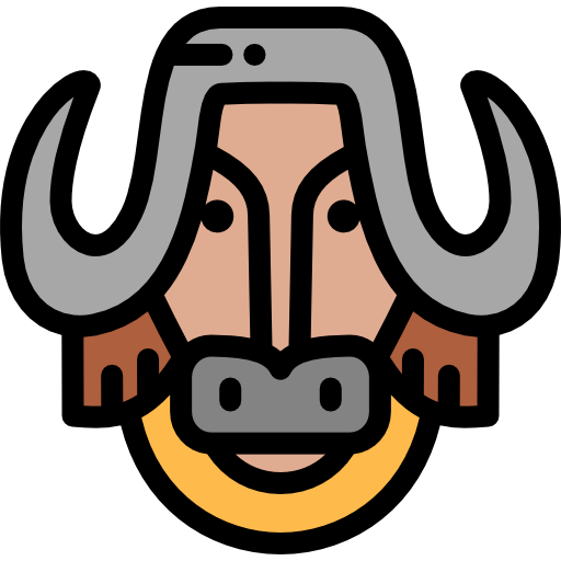 Bison Detailed Rounded Lineal color icon