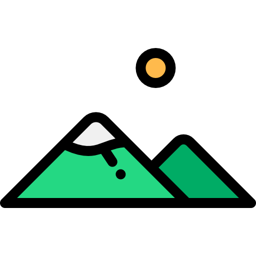 산 Detailed Rounded Lineal color icon