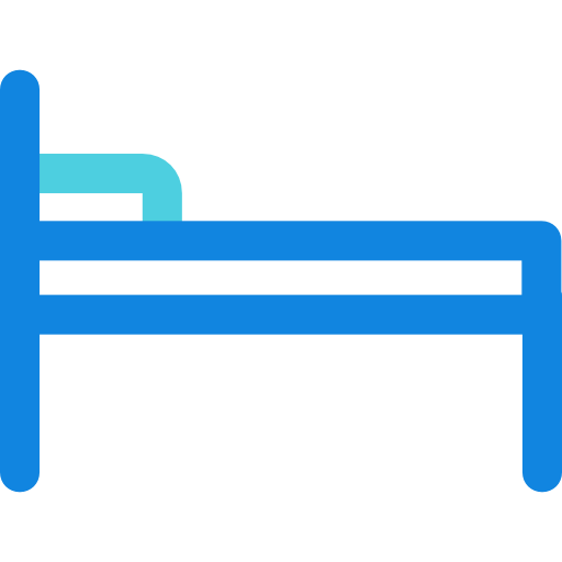 łóżko Kiranshastry Lineal Blue ikona