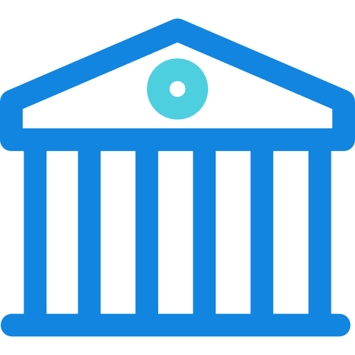 bank Kiranshastry Lineal Blue ikona