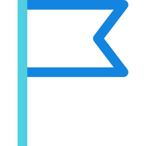 flaga Kiranshastry Lineal Blue ikona