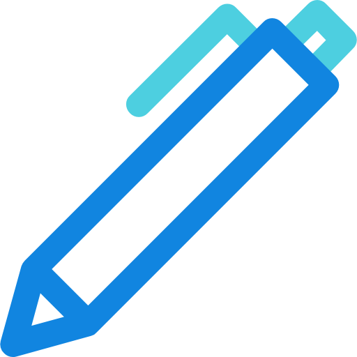 bolígrafo Kiranshastry Lineal Blue icono