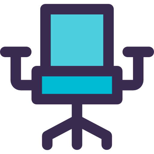 krzesło biurowe Kiranshastry Lineal Color Blue ikona