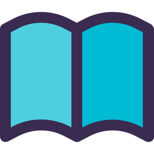 책 공개 시험 Kiranshastry Lineal Color Blue icon