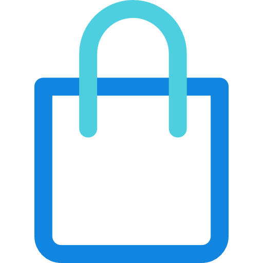 Shopping bag Kiranshastry Lineal Blue icon