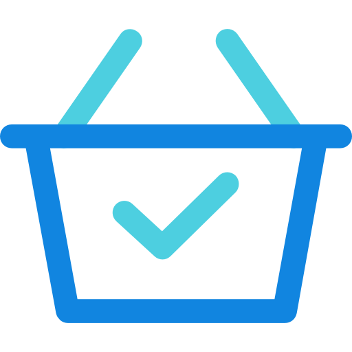 Shopping basket Kiranshastry Lineal Blue icon
