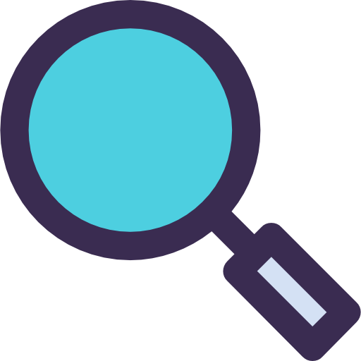 Magnifying glass Kiranshastry Lineal Color Blue icon