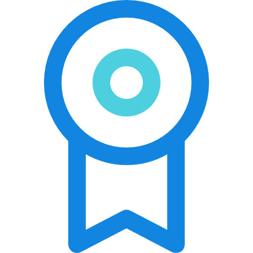medaille Kiranshastry Lineal Blue icoon
