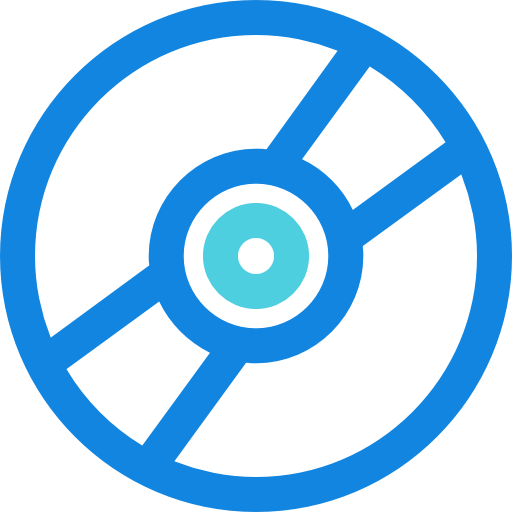 콤팩트 디스크 Kiranshastry Lineal Blue icon