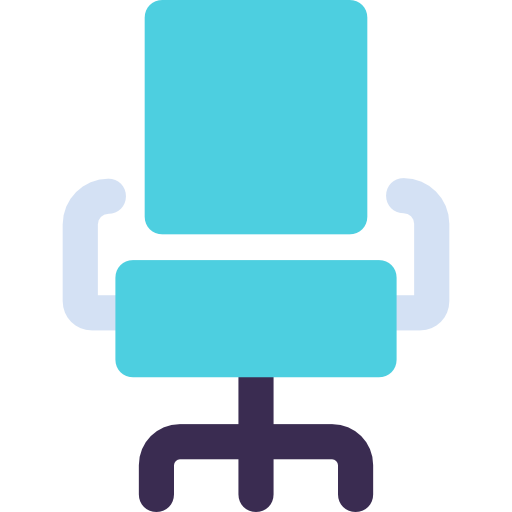 Desk chair Kiranshastry Flat icon