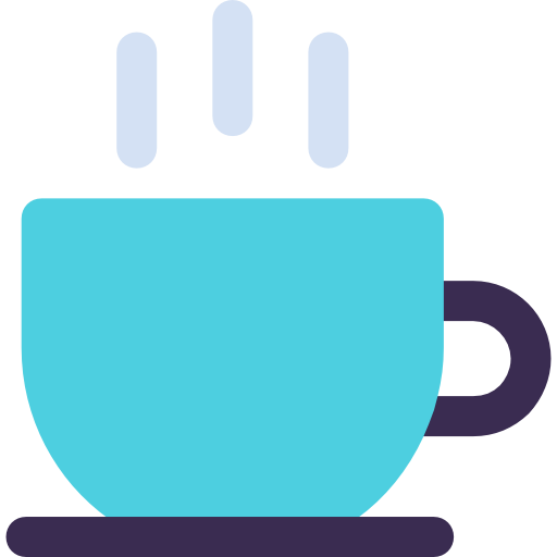 taza de café Kiranshastry Flat icono