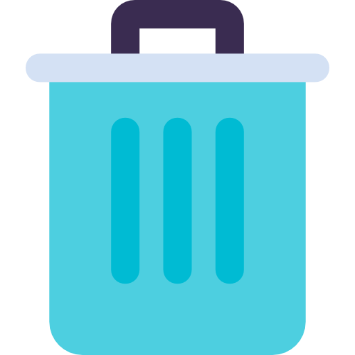 Trash Kiranshastry Flat icon