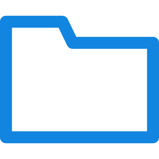 Folder Kiranshastry Lineal Blue icon