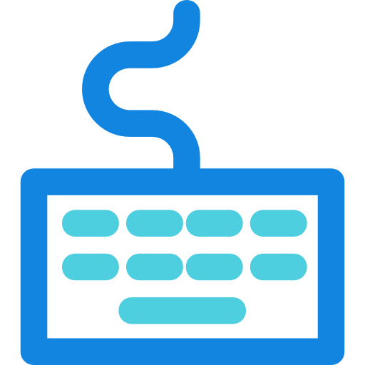 teclado Kiranshastry Lineal Blue icono