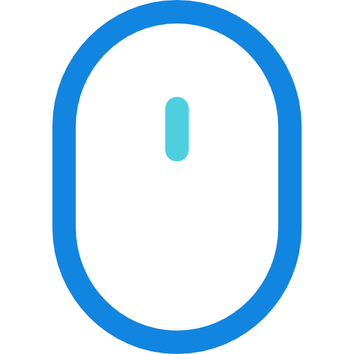 mysz Kiranshastry Lineal Blue ikona