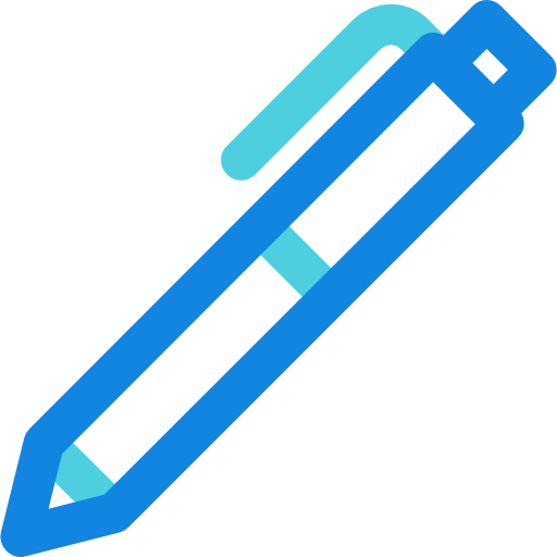 Pen Kiranshastry Lineal Blue icon