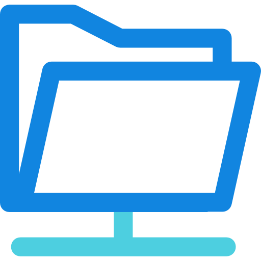 ordner Kiranshastry Lineal Blue icon