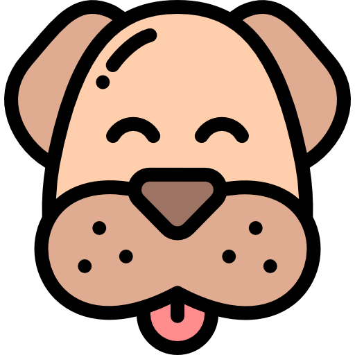 hund Detailed Rounded Lineal color icon