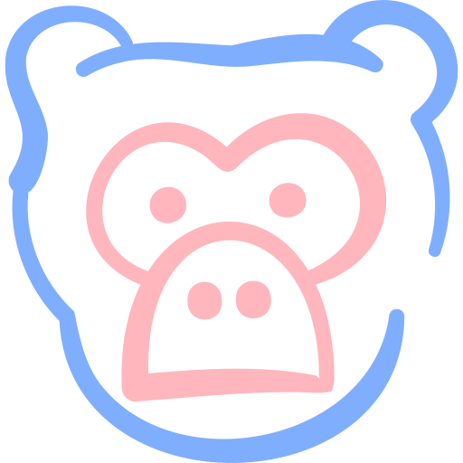 Monkey Basic Hand Drawn Color icon