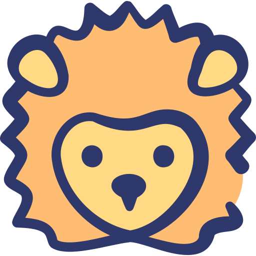 Hedgehog Basic Hand Drawn Lineal Color icon