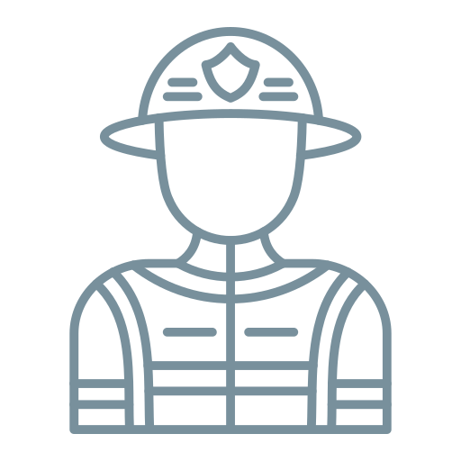 Fireman Generic Simple Colors icon