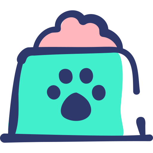 Pet food Basic Hand Drawn Lineal Color icon