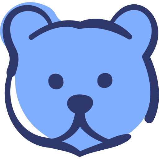 Медведь Basic Hand Drawn Lineal Color иконка