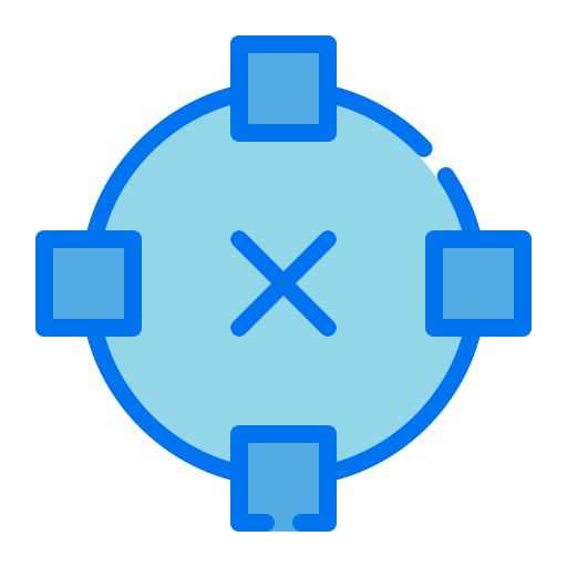 타원 Generic Blue icon