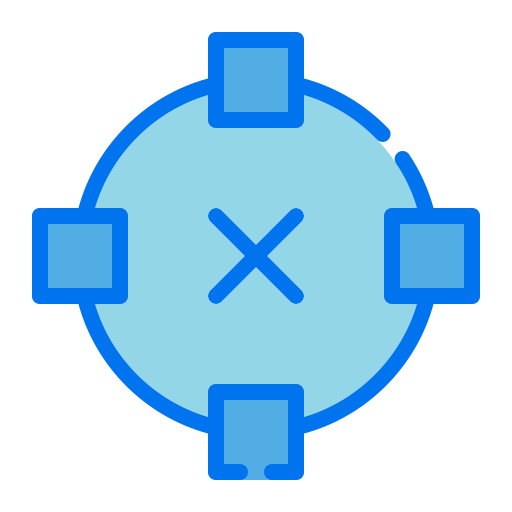 Ellipse Generic Blue icon