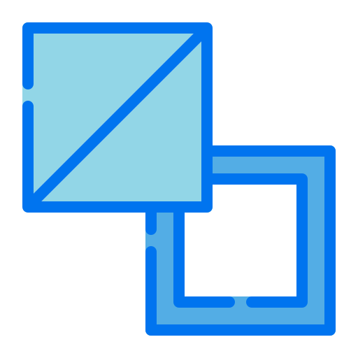 Fill and stroke Generic Blue icon