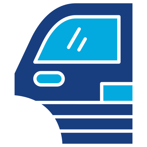 portiera dell'automobile Generic Blue icona