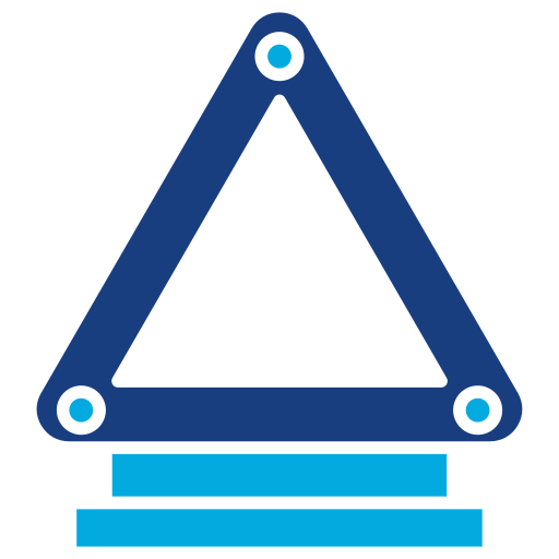 triângulo Generic Blue Ícone