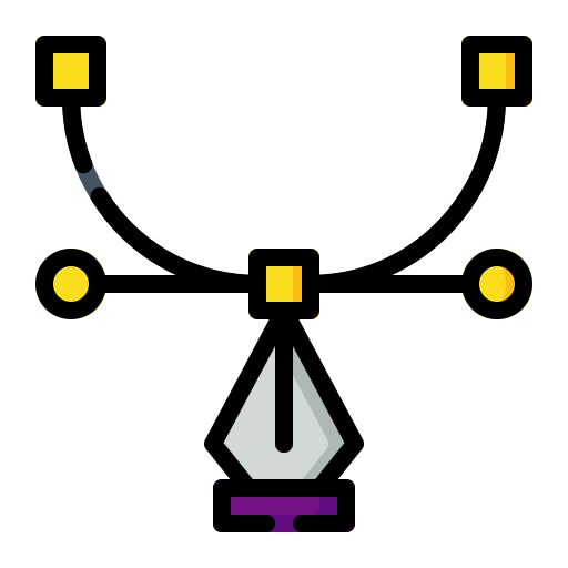 앵커 포인트 Generic Outline Color icon