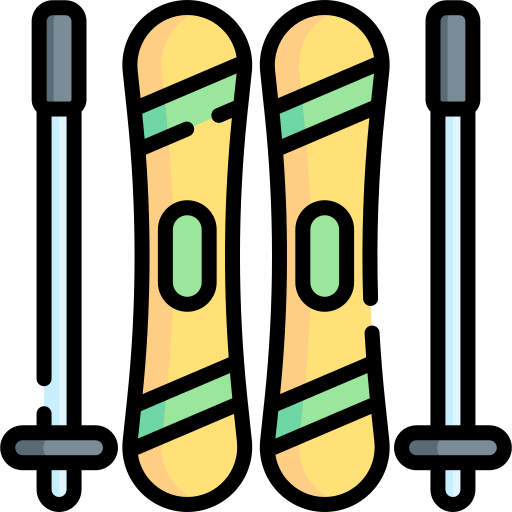 esquiar Special Lineal color icono
