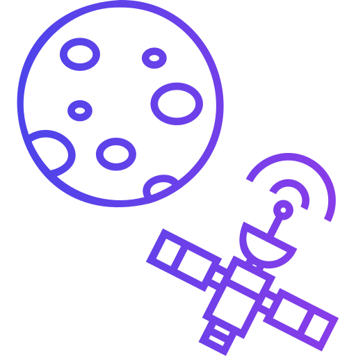conexión satelital Generic gradient outline icono