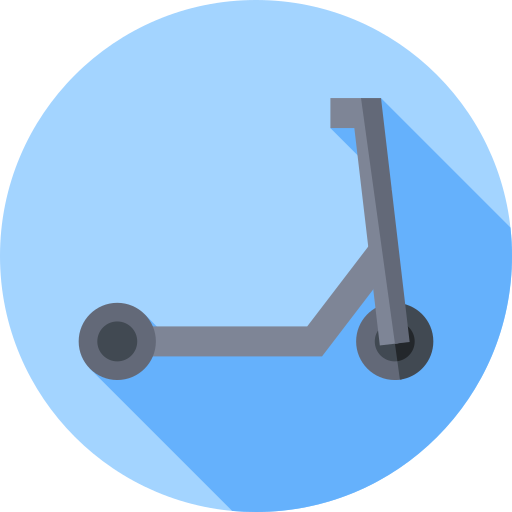 스쿠터 Flat Circular Flat icon