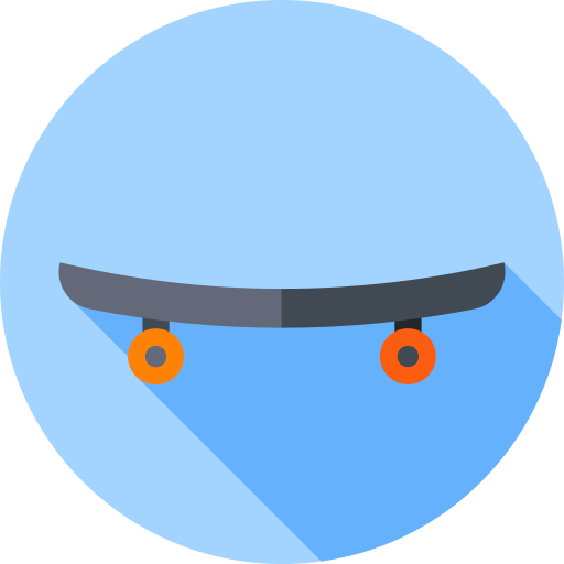 deskorolka Flat Circular Flat ikona