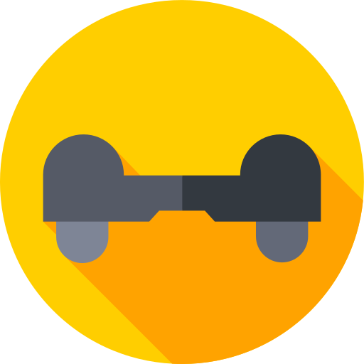 hoverboard Flat Circular Flat icono