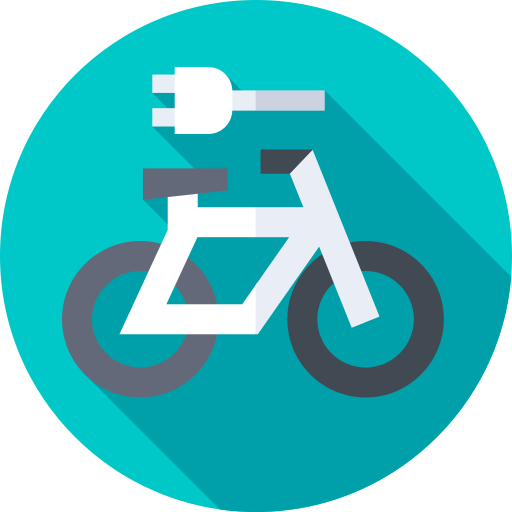 bicicleta eléctrica Flat Circular Flat icono