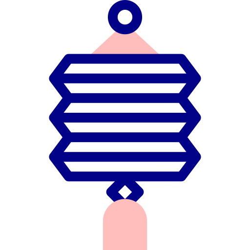 lanterne de papier Detailed Mixed Lineal color Icône