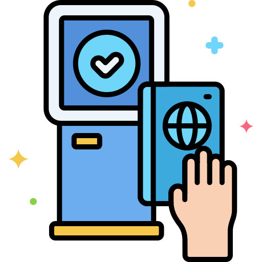 self-checkout Flaticons Lineal Color icon