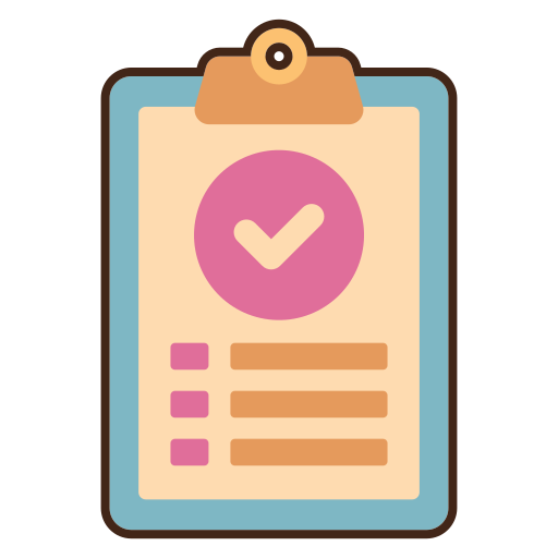 Checklist Flaticons Lineal Color icon