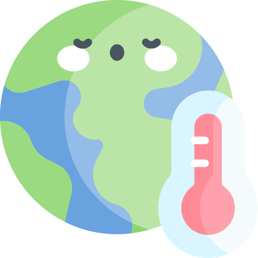 klimawandel Kawaii Flat icon