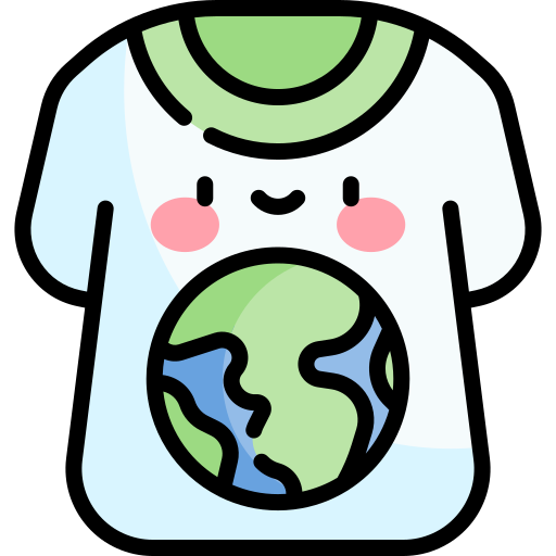 tシャツ Kawaii Lineal color icon