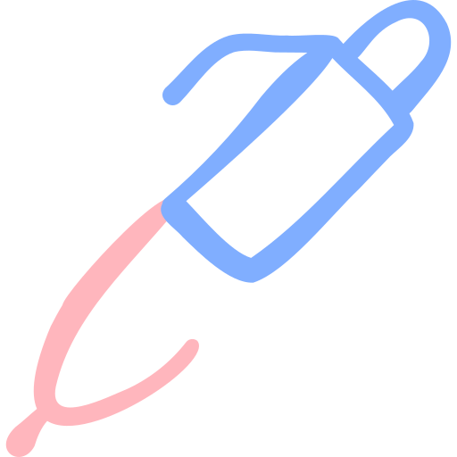 długopis kulkowy Basic Hand Drawn Color ikona