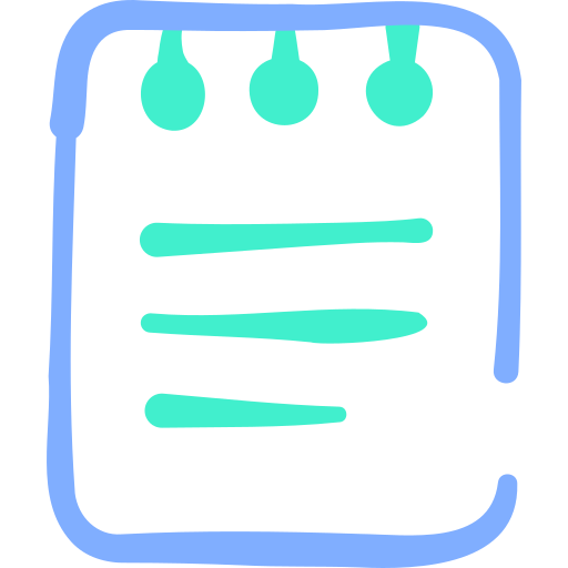 zeszyt Basic Hand Drawn Color ikona